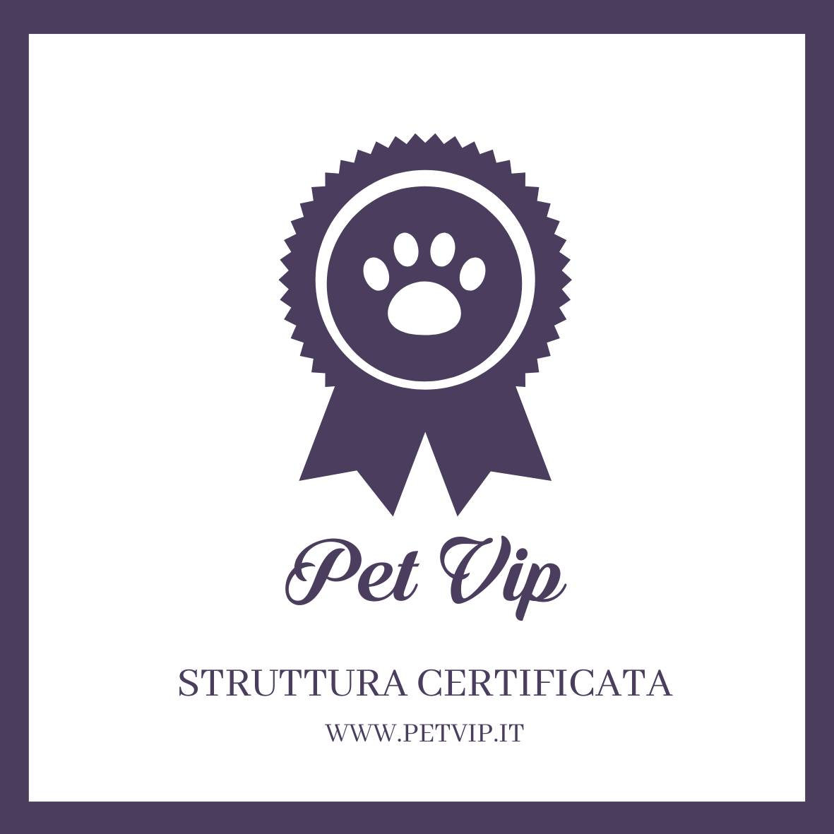 Struttura certificata Pet Vip